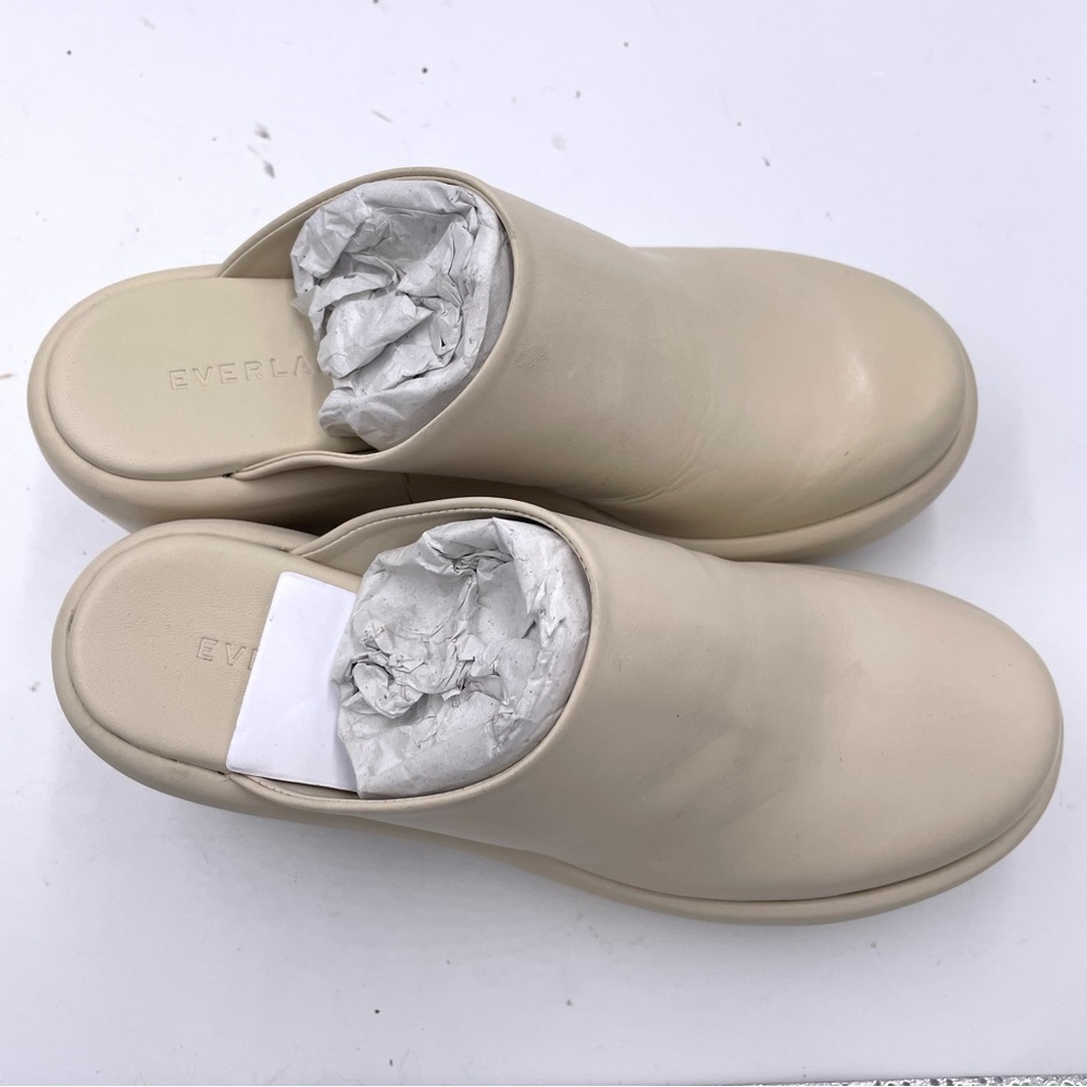 NEW Everlane Cream Parchment The Puffa Platform Clog in Size 6‎ - Picture 15 of 16